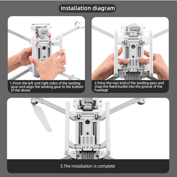 Εξοπλισμός προσγείωσης γρήγορης απελευθέρωσης για FIMI X8 SE 2020 RC Drone Gimbal Protector Guard Height Extender Support Αξεσουάρ επέκτασης ποδιών