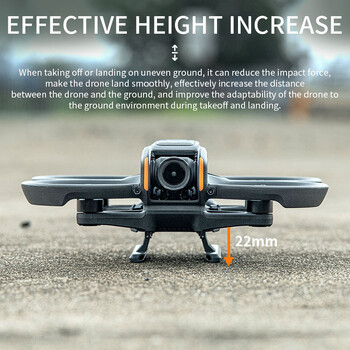 Πτυσσόμενο σύστημα προσγείωσης STARTRC για DJI Avata 2 Accessories Height Protector Extended Anti-fall Extension Slid Quick Release Pog