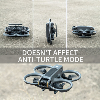 Πτυσσόμενο σύστημα προσγείωσης STARTRC για DJI Avata 2 Accessories Height Protector Extended Anti-fall Extension Slid Quick Release Pog