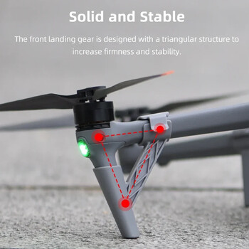 Κιτ προέκτασης ποδιού προσγείωσης Air 3 Landing Gear Drone Drone Heighten Tripod Stand για αξεσουάρ DJI Air 3