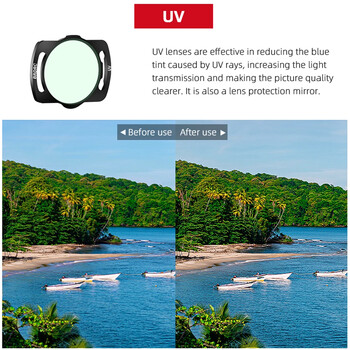 Κιτ φίλτρου drone για μονάδα αέρα DJI O3 UV CPL ND CPL Polarizer Φακός κάμερας Οπτικό γυαλί για αξεσουάρ Drone Racing DIY