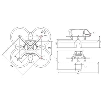 BETAFPV Pavo Pico Brushless Whoop Frame Συμβατό με άλλα mainstream HD Digital VTX Κορυφαία ποσότητα