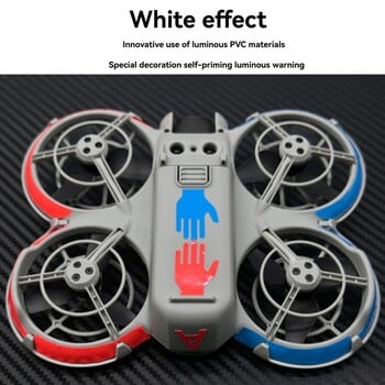 Αυτοκόλλητα Glow-In-The-Dark για DJI Neo εξατομικευμένα αυτοκόλλητα που απορροφούν το φως Διακοσμητικά αξεσουάρ Drone Night Flight