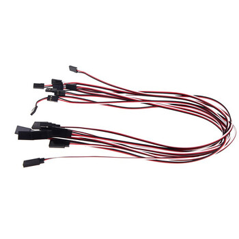 5PCS RC Extension Cable Helicopter Remote Control Drone JR Plug Control Servo Lead αρσενικό σε θηλυκό 10cm 20cm 30cm 50cm