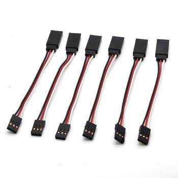 5PCS RC Extension Cable Helicopter Remote Control Drone JR Plug Control Servo Lead αρσενικό σε θηλυκό 10cm 20cm 30cm 50cm