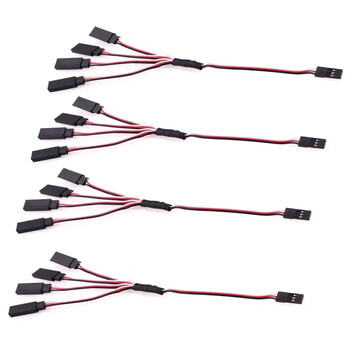 5 τμχ Καλώδιο επέκτασης RC Servo 1 έως 1 / 1 έως 2 / 1 έως 3 / 1 έως 4 Αρσενικό Γυναικείο 15/30 cm Για RC Futaba JR Drone Servo Part DIY