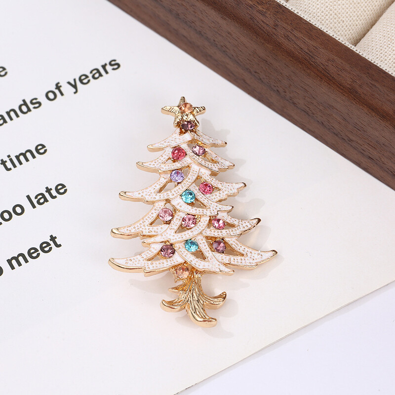 Popularni broš za božićno drvce može se promijeniti u prsten za salvete, kopču za salvete od legure cinka vrhunski proizvođač nakita na veliko