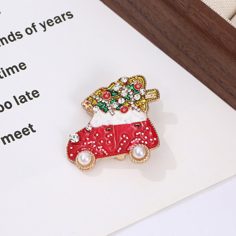 Popularni broš za božićno drvce može se promijeniti u prsten za salvete, kopču za salvete od legure cinka vrhunski proizvođač nakita na veliko