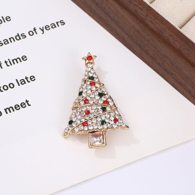 Popularni broš za božićno drvce može se promijeniti u prsten za salvete, kopču za salvete od legure cinka vrhunski proizvođač nakita na veliko