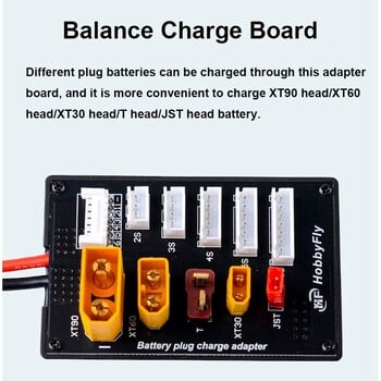 XT30 XT60 XT90 JST T Connector Lipo Battery Charger Board 2-6S Parallel Balance Charging Board for B6 B6AC Lite