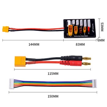 XT30 XT60 XT90 JST T Connector Lipo Battery Charger Board 2-6S Parallel Balance Charging Board for B6 B6AC Lite