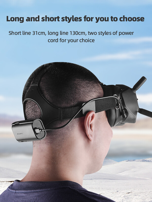 Kabel za napajanje za DJI FPV naočale V2 FPV naočale USB tip C muški na DC muški