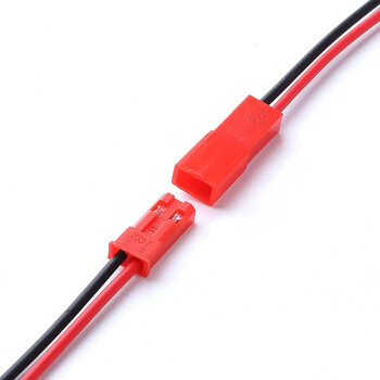 10 ζεύγη 22 AWG JST βύσμα βύσμα 2 pin Αρσενικό θηλυκό βύσμα καλώδιο καλώδιο για λάμπα LED λουρίδα RC παιχνίδια προσαρμογέα μπαταρίας 10 cm