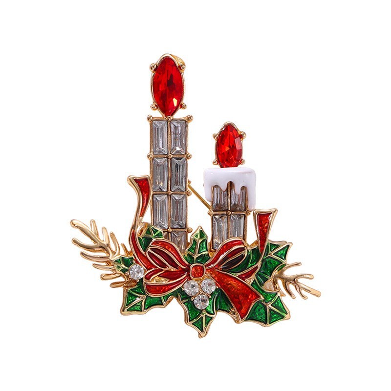 2025. Serija božićnih broševa Slatki snjegovićevi zvončići Modni elegantni odjevni ukrasi Broš za božićno drvce za žene