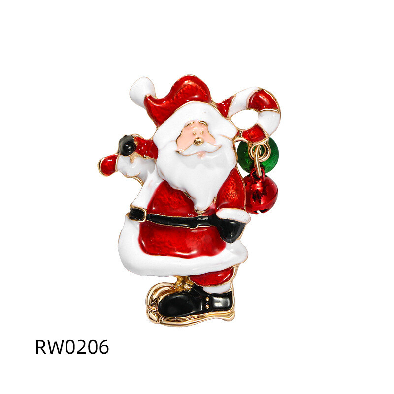 2025. Serija božićnih broševa Slatki snjegovićevi zvončići Modni elegantni odjevni ukrasi Broš za božićno drvce za žene