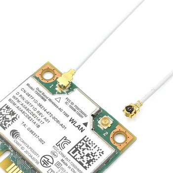 2 τμχ Mini Pcie Wifi Εσωτερική κεραία Universal Laptop Wi-Fi Bluetooth Κίτρινη κεραία φιλμ για ασύρματη κάρτα δικτύου Tablet 3G 4G