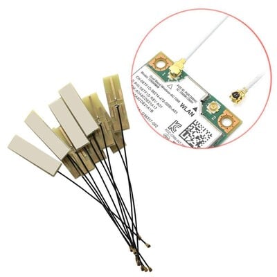 2gab Mini Pcie Wifi iekšējā antena universālā klēpjdatora Wifi Bluetooth dzeltenās plēves antena bezvadu tīkla kartei planšetdatoram 3G 4G