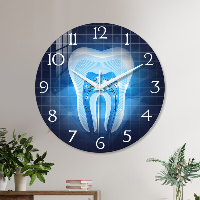 [12 inča 30 cm] Prekogranični kreativni zidni sat od kaljenog stakla s prigušenim zvukom visi u zidnoj dekoraciji dnevne sobe