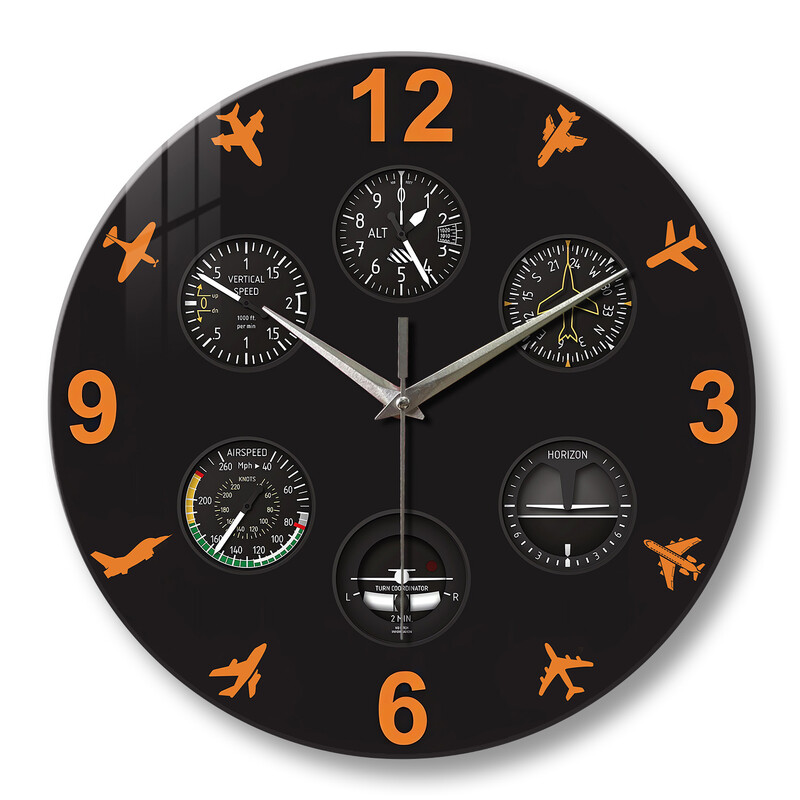 [12 inča 30 cm] Prekogranični kreativni zidni sat od kaljenog stakla s prigušenim zvukom visi u zidnoj dekoraciji dnevne sobe