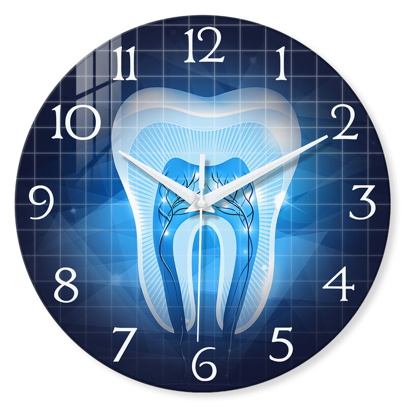 [12 inča 30 cm] Prekogranični kreativni zidni sat od kaljenog stakla s prigušenim zvukom visi u zidnoj dekoraciji dnevne sobe