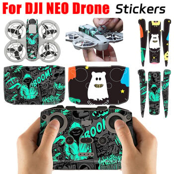 за Dji Neo PVC стикери Цветен декоративен стикер Комбиниран защитен филм Anti-Scratch Cool Skin за Dji Rc N3 Accessoriess