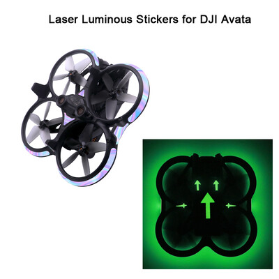 Avata Laser Svjetleće naljepnice Film za DJI Avata Night Fly Fluorescentna dnevna laserska kamera Naljepnice za drone Dodaci za kvadkoptere