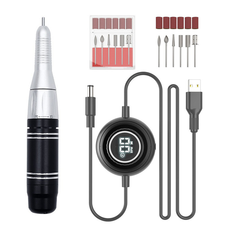 Nauja manikiūro poliravimo mašina 101p nešiojamas bepakopis greičio reguliavimas 35000 aps./min.