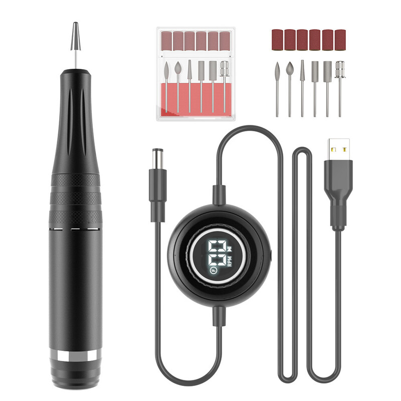 Nauja manikiūro poliravimo mašina 101p nešiojamas bepakopis greičio reguliavimas 35000 aps./min.