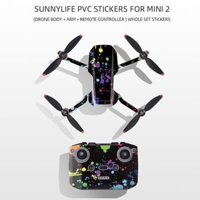 За DJI Mini 2 Drone Защитно фолио PVC стикери Дистанционно управление Водоустойчиви устойчиви на надраскване стикери Пълно покритие Аксесоари за кожата