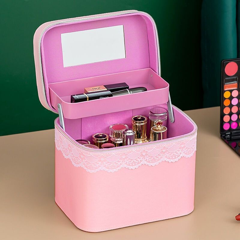 Naujas 2022 m. makiažo krepšys Aukštos klasės didelės talpos nešiojamas makiažo krepšys, aukščiausios klasės nešiojamas makiažo laikymo krepšys