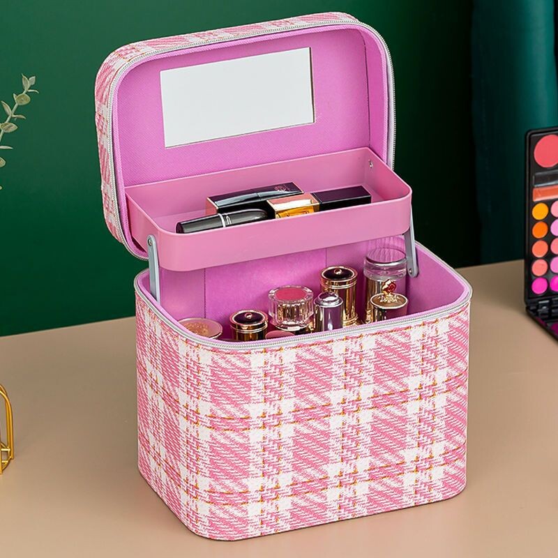 Naujas 2022 m. makiažo krepšys Aukštos klasės didelės talpos nešiojamas makiažo krepšys, aukščiausios klasės nešiojamas makiažo laikymo krepšys