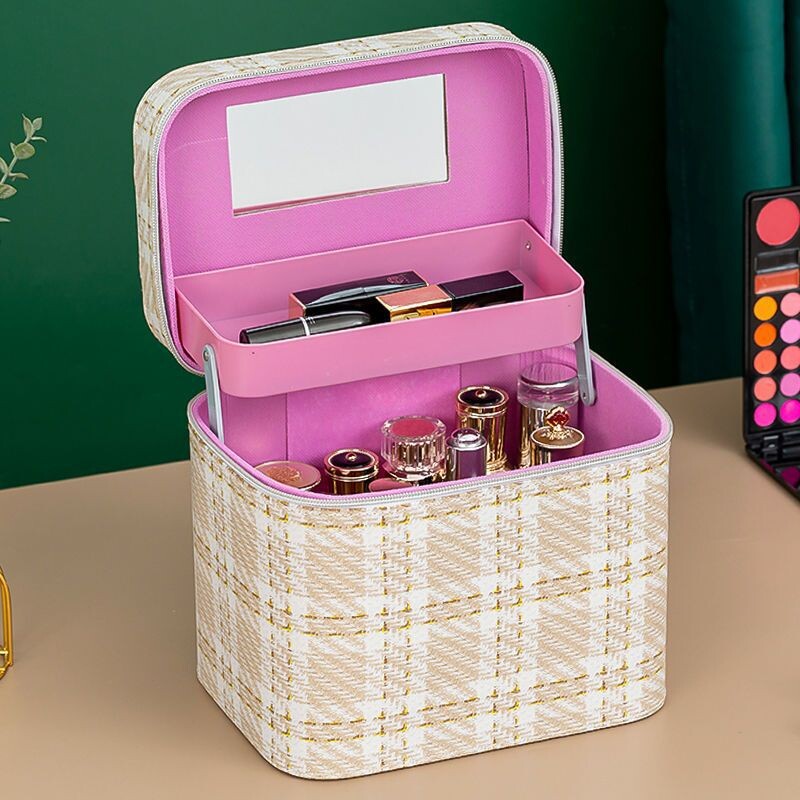 Naujas 2022 m. makiažo krepšys Aukštos klasės didelės talpos nešiojamas makiažo krepšys, aukščiausios klasės nešiojamas makiažo laikymo krepšys