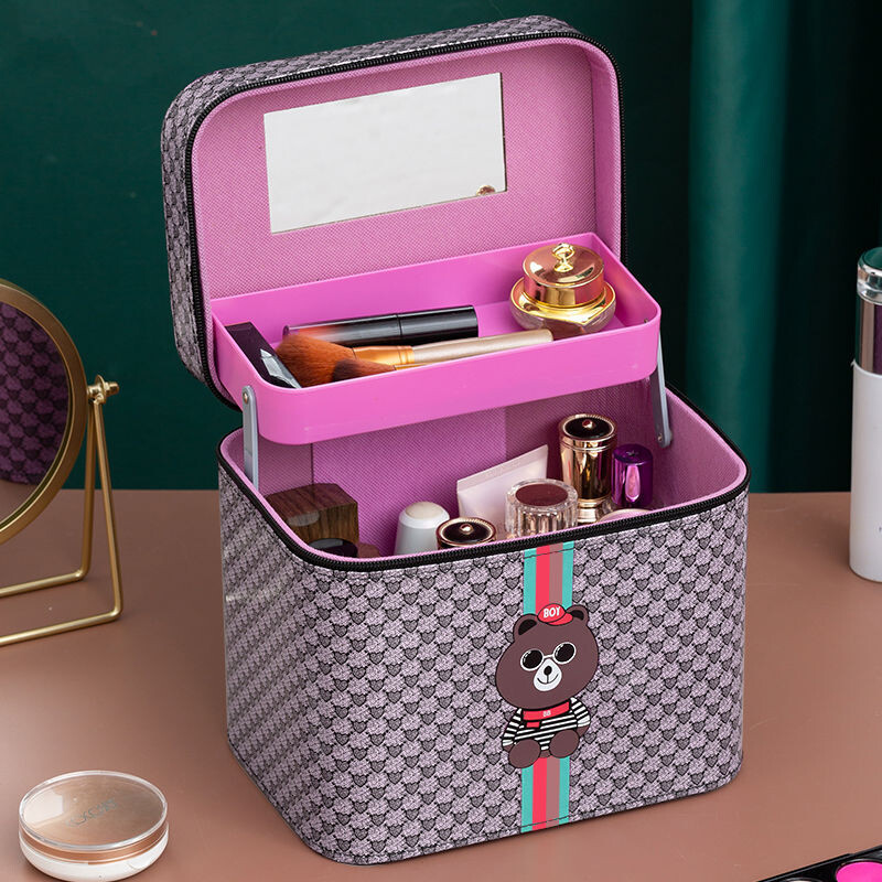 Naujas 2022 m. makiažo krepšys Aukštos klasės didelės talpos nešiojamas makiažo krepšys, aukščiausios klasės nešiojamas makiažo laikymo krepšys