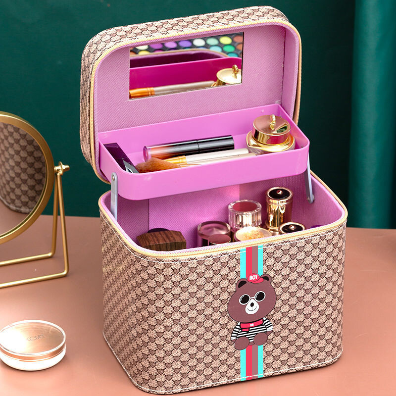 Naujas 2022 m. makiažo krepšys Aukštos klasės didelės talpos nešiojamas makiažo krepšys, aukščiausios klasės nešiojamas makiažo laikymo krepšys