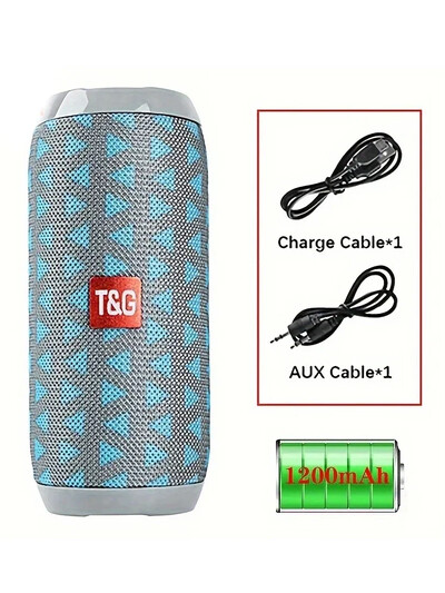 T&G TG117 nešiojamasis „Bluetooth“ garsiakalbis, lauko belaidis garsiakalbis Nemokamas skambutis / FM / TF kortelė / USB atmintinė Prijunkite mobilųjį telefoną / planšetinį kompiuterį