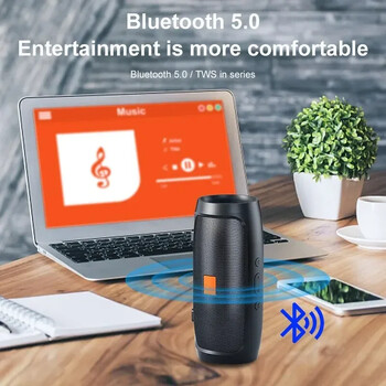 Bluetooth високоговорител 8D мини саундбар двоен високоговорител стерео Tfusb възпроизвеждане FM гласово излъчване преносим субуфер безжичен високоговорител