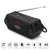 Nešiojamas belaidis garsiakalbis su Bluetooth suderinamas lauko USB garsiakalbis su FM radijo imtuvu AUX TF MP3 garsiakalbis, skirtas telefono kompiuteriui