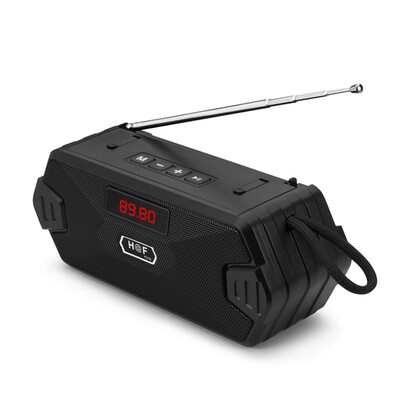 Nešiojamas belaidis garsiakalbis su Bluetooth suderinamas lauko USB garsiakalbis su FM radijo imtuvu AUX TF MP3 garsiakalbis, skirtas telefono kompiuteriui