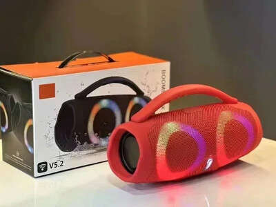 Преносим водоустойчив 100 W високомощен Bluetooth високоговорител RGB цветна светлина Безжичен субуфер Стерео съраунд субуфер бумбокс