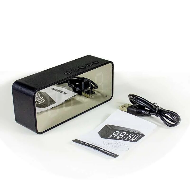 Bežični Bluetooth zvučnik Mala mini budilica Portable Cannon Mini Voice Broadcast the Card Instert Vehicular Audio System W