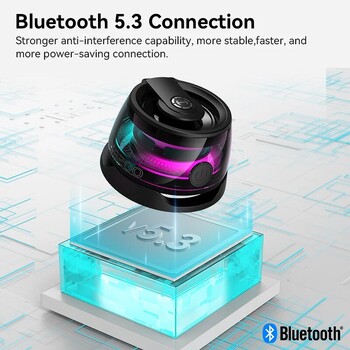 Преносим Bluetooth високоговорител Edifier HECATE G200 RGB осветление Магнитен високоговорител BT5.3 Мини звукова кутия 7 часа възпроизвеждане Държач за телефон