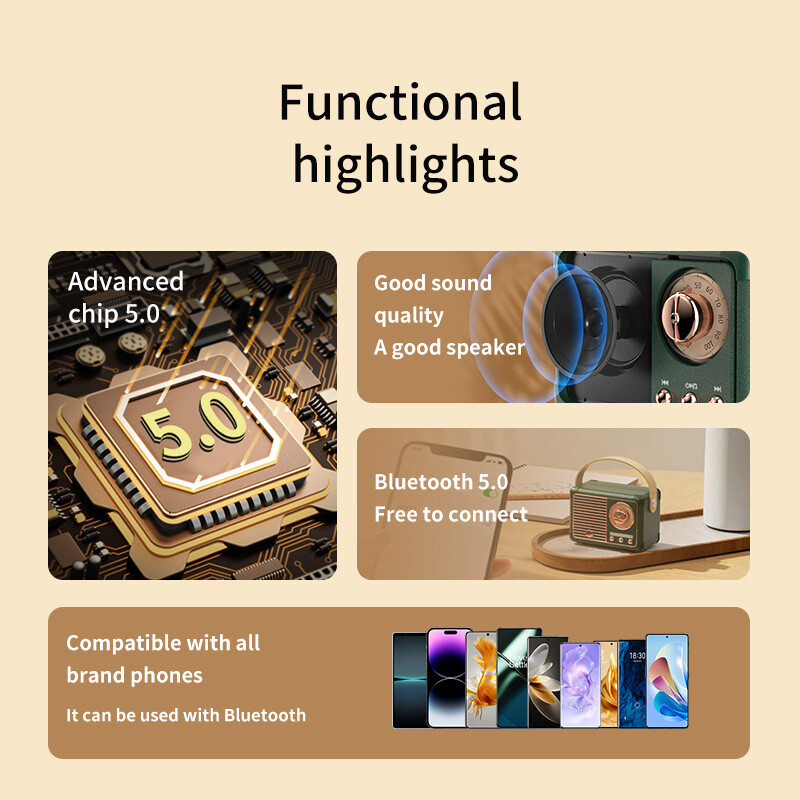 HM11 Prijenosni Bluetooth zvučnik Bežični bas subwoofer Vodootporni vanjski za auto Stereo zvučnik Glazbena kutija za Ios/android