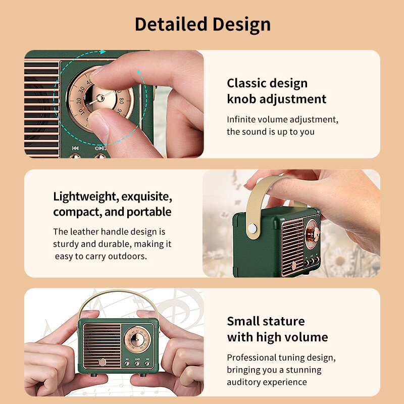 HM11 Prijenosni Bluetooth zvučnik Bežični bas subwoofer Vodootporni vanjski za auto Stereo zvučnik Glazbena kutija za Ios/android