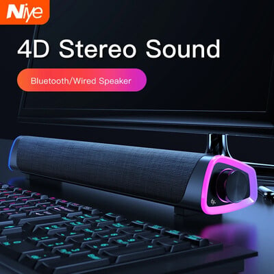 4D kompjutorska traka zvučnika Stereo zvuk Subwoofer Bluetooth zvučnik Za Macbook Laptop Notebook PC Glazbeni player Žičani zvučnik