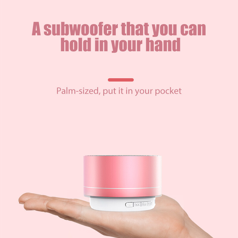 # A10 bežični Bluetooth zvučnik Mali čelični top subwoofer prijenosna mini poklon kartica Bluetooth zvučnik u boji