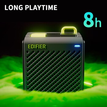 Edifier MP85 Φορητά ηχεία Bluetooth Camping Walking Speaker Ασύρματο στερεοφωνικό 70g Ελαφρύ 8H Αναπαραγωγή Αδιάβροχο