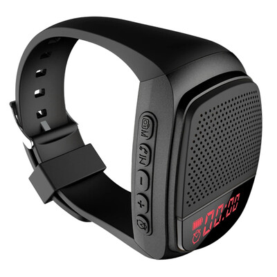 Novi U6 ručni sat Bluetooth zvučnik s FM radiom Prijenosni nosivi mini zvučnik za sportove na otvorenom Trčanje Bežični subwoofer