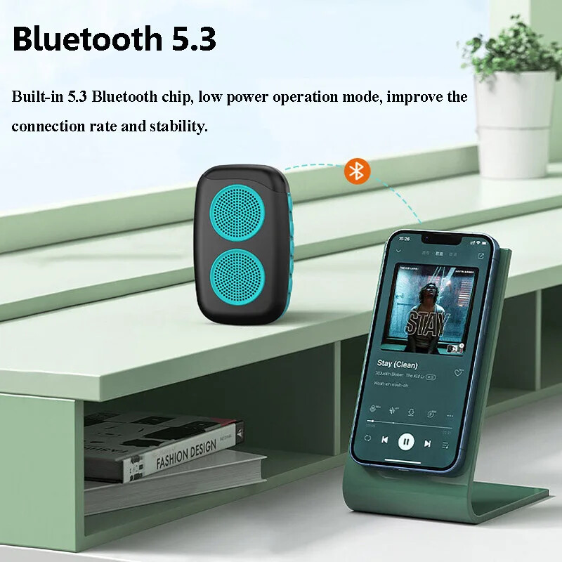 Мини спортен Bluetooth високоговорител Преносим стерео звук Високоговорител Разходка на открито MP3 музикален плейър с поддръжка на микрофон TF карта