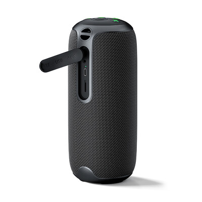 Rockmia EBS-615 20W преносим мощен бас високоговорител Bluetooth 5.3 RGB светлина Fashional Fabric Mesh Outdoor IPX5