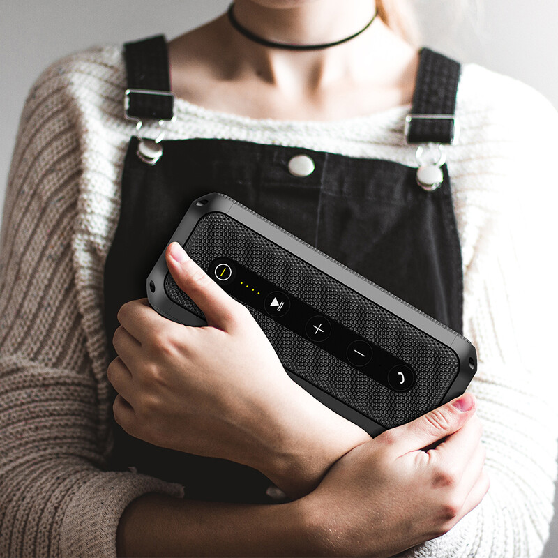 Rockmia EBS-307 20W snažan bas zvučnik Bluetooth BT5.0 4000mAh u mikrofonu Vodootporan IPX4 Dual Speaker Drive Dual Diaphragm